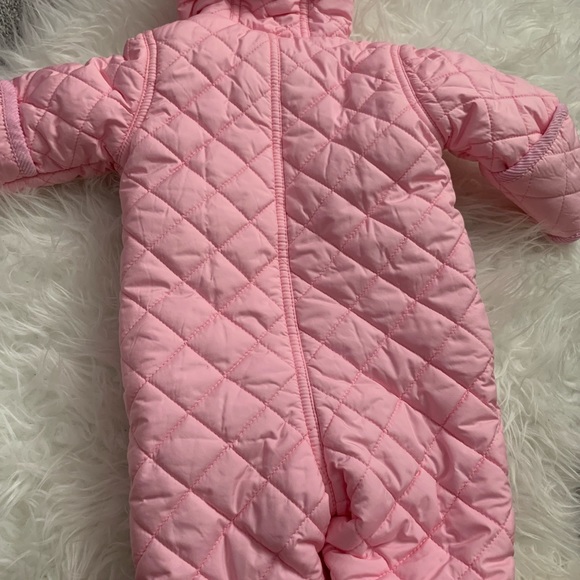 Infant Polo Ralph Lauren Pink Snowsuit. Size 3 M - Picture 3 of 4
